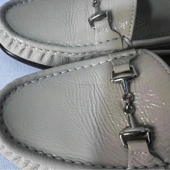 SAS METRO BEIGE PATENT LEATHER FLATS WOMEN'S SHOES SLIP-ON  CADUAL SIZE 9 1/5 - Picture 7 of 11